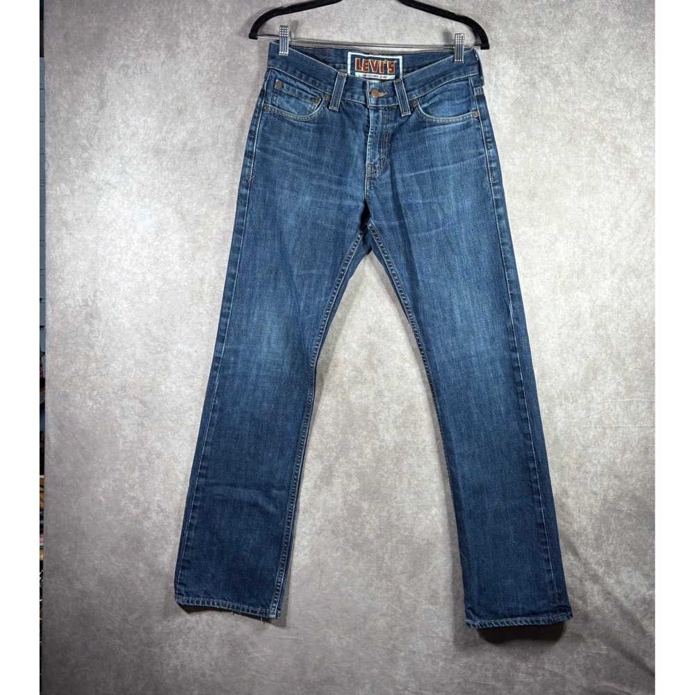Levis Jeans Mens 30x30 Blue 537 Slim Bootcut Denim 100% Cotton Vintage Style